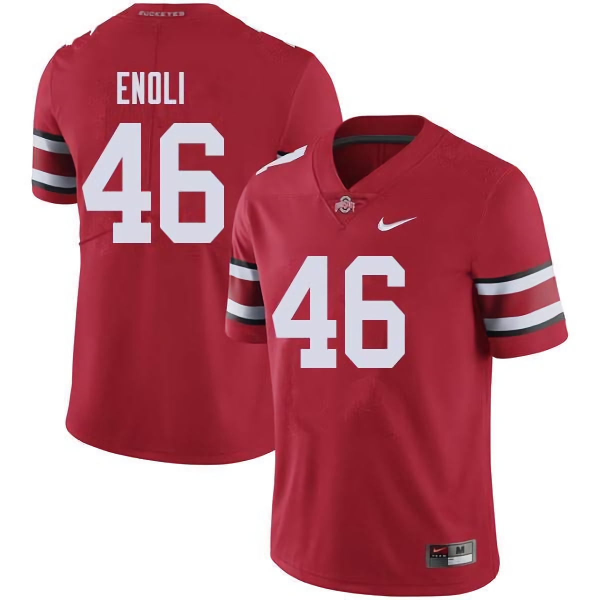 Madu Enoli Ohio State Buckeyes Men's NCAA #46 Nike Red College Stitched Football Jersey NPU6756RF